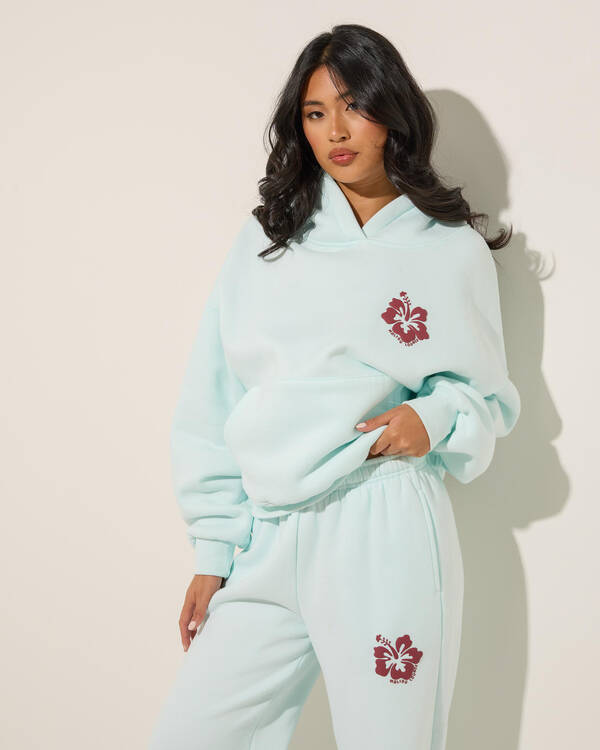 Malibu Lounge Hibiscus Hoodie for Womens