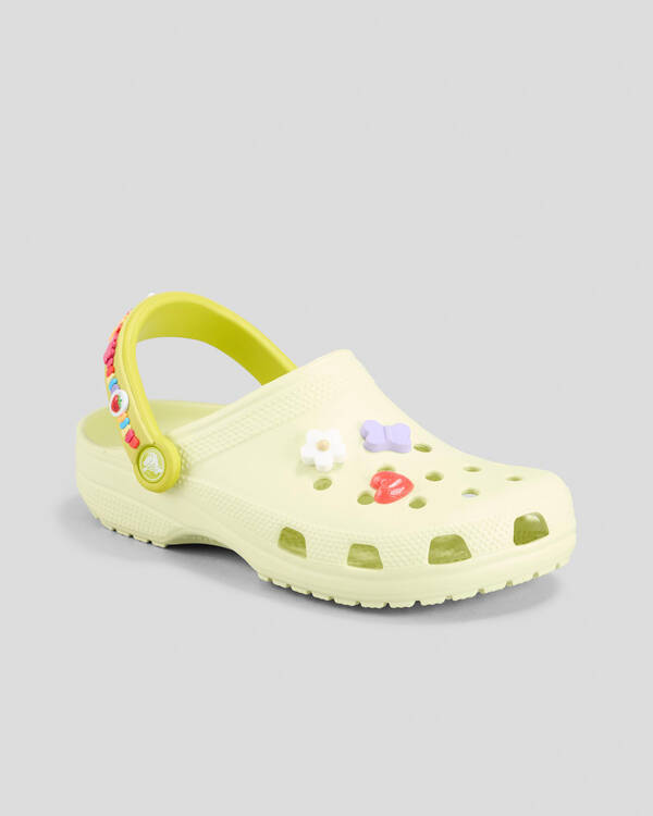 Crocs Kids' Classic Friendship Bracelet Clogs for Unisex