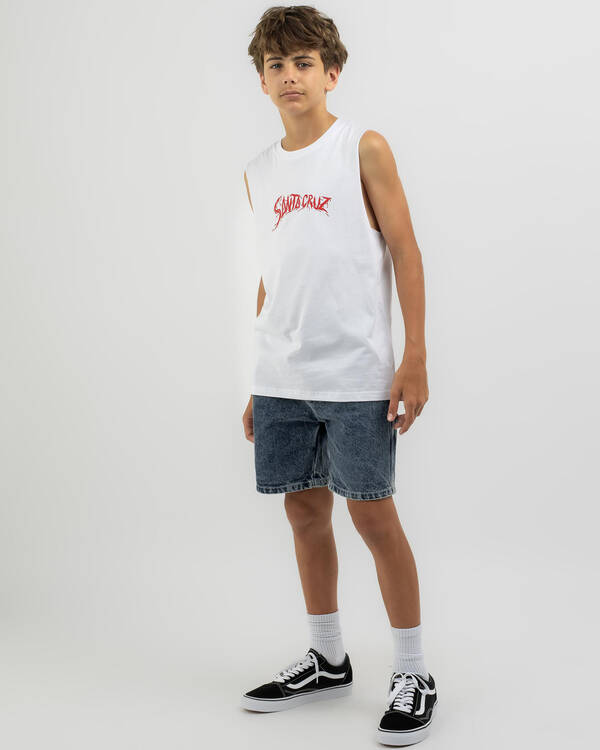 Santa Cruz Boys' Bone Slasher Muscle Tank for Mens