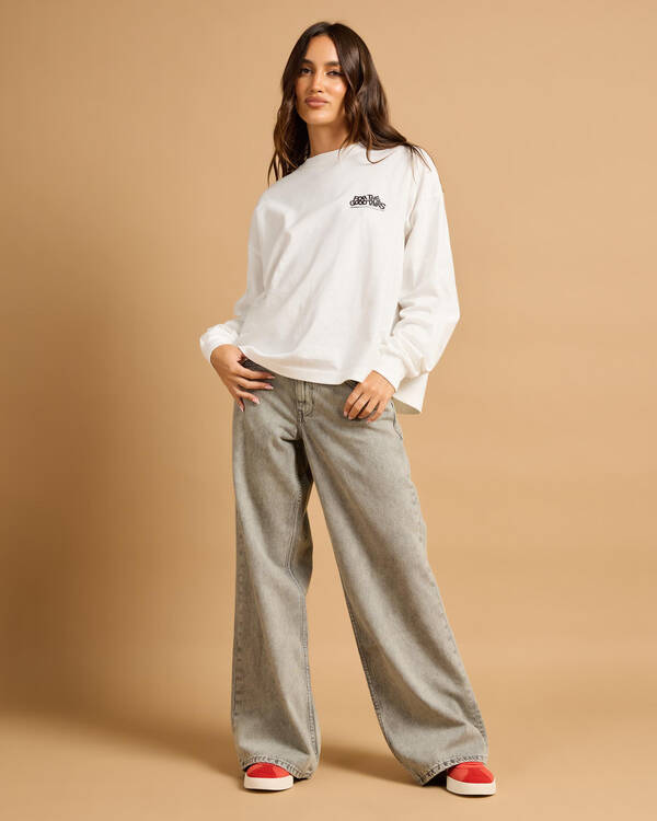 Dr Denim Rhue Low Wide Jeans for Womens