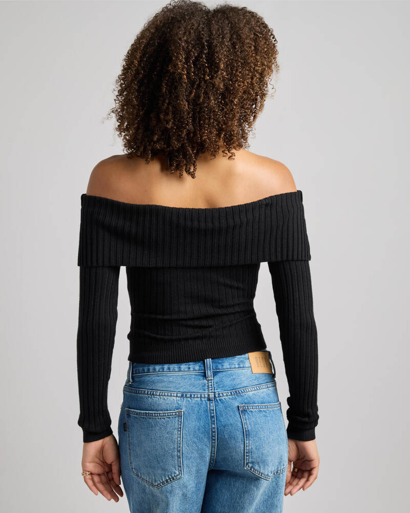 Ava And Ever Ari Off Shoulder Knit Top for Womens