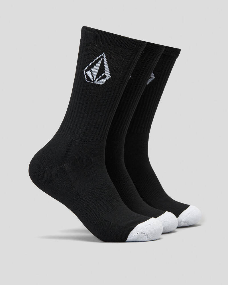 Volcom Full Stone Recycled Crew Socks 3 Pack for Mens