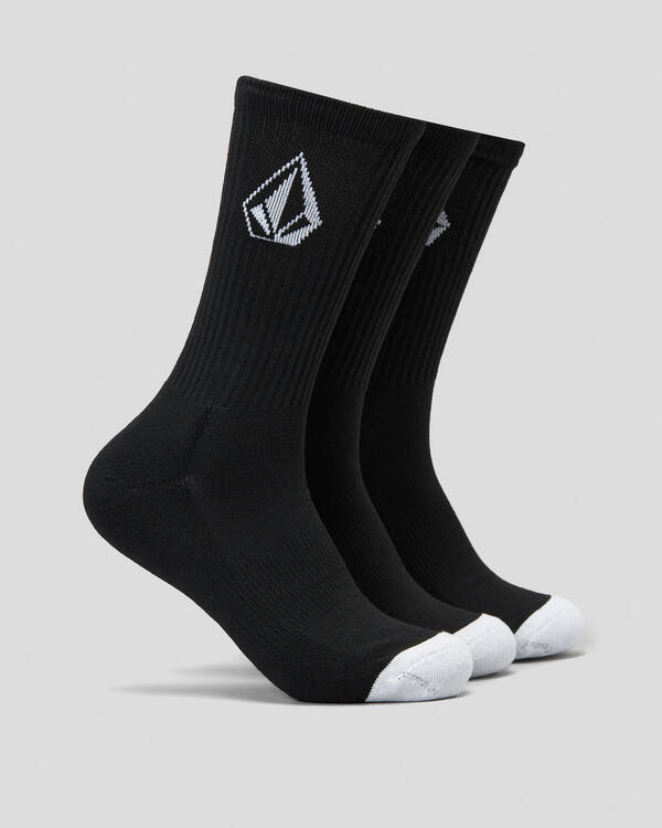Volcom Full Stone Recycled Crew Socks 3 Pack for Mens