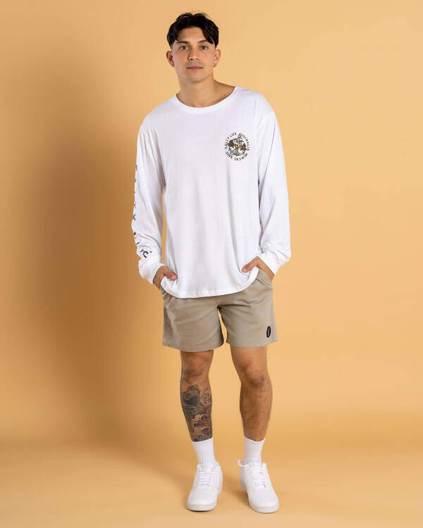 Salty Life Vision Elastic Waist Shorts for Mens