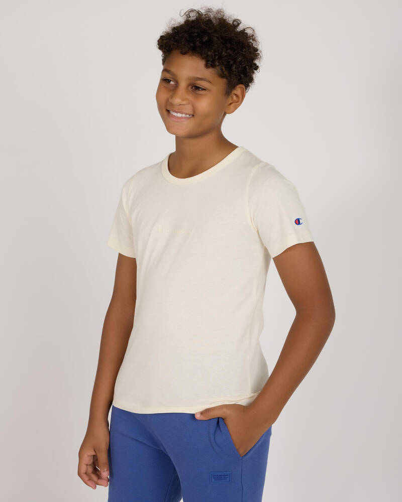 Champion Boys' Tonal Script T-Shirt for Mens