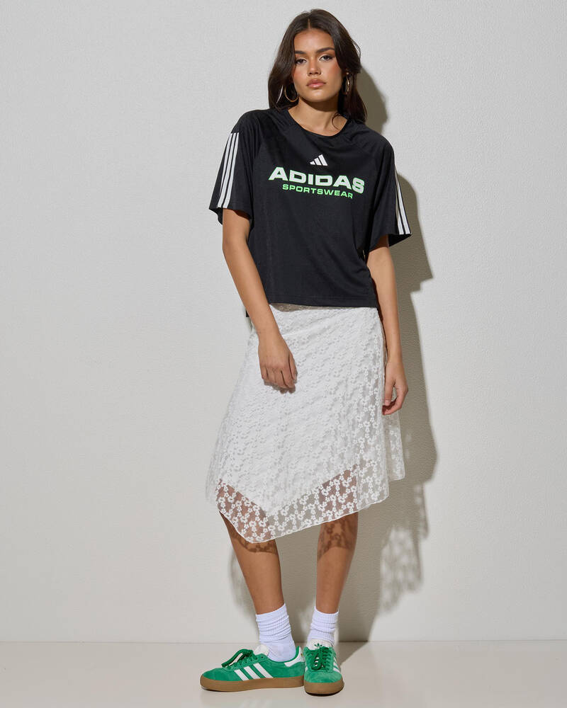 adidas Tiro Q3 Jersey T-Shirt for Womens