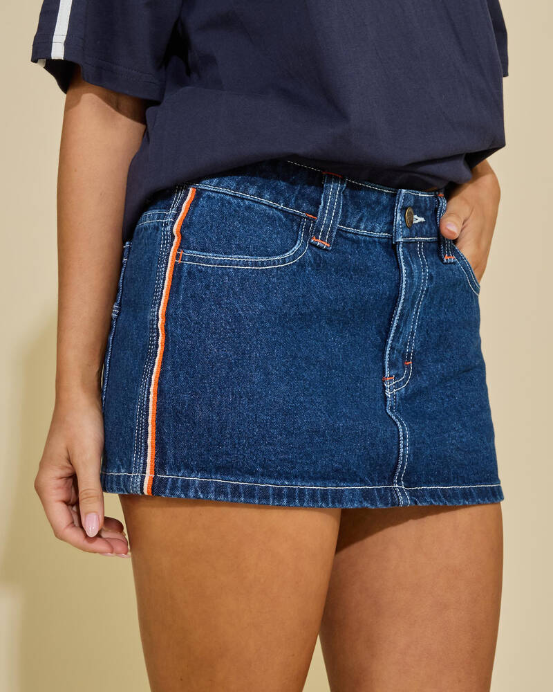 Rusty Flip Mommy Mini Denim Skirt for Womens