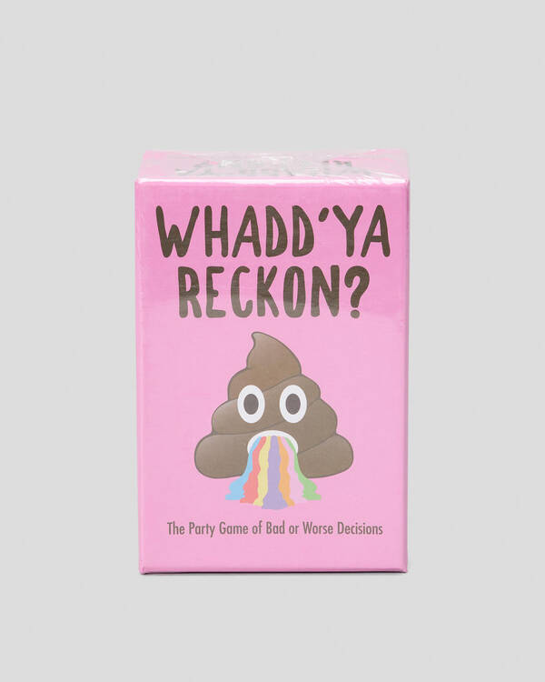 Get It Now Whadd'Ya Reckon Card Game for Unisex