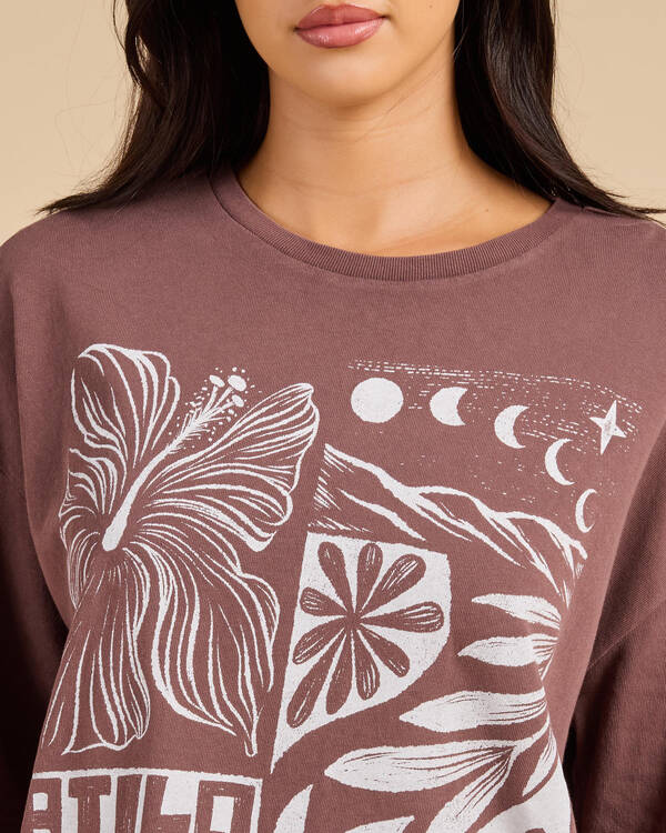 Billabong Winter Nights Oversized Fit T-Shirt for Womens