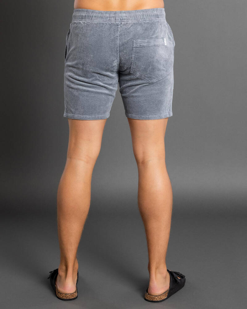 Skylark Texture Elastic Waist Shorts for Mens