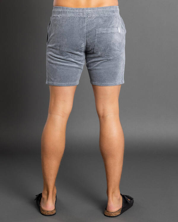 Skylark Texture Elastic Waist Shorts for Mens