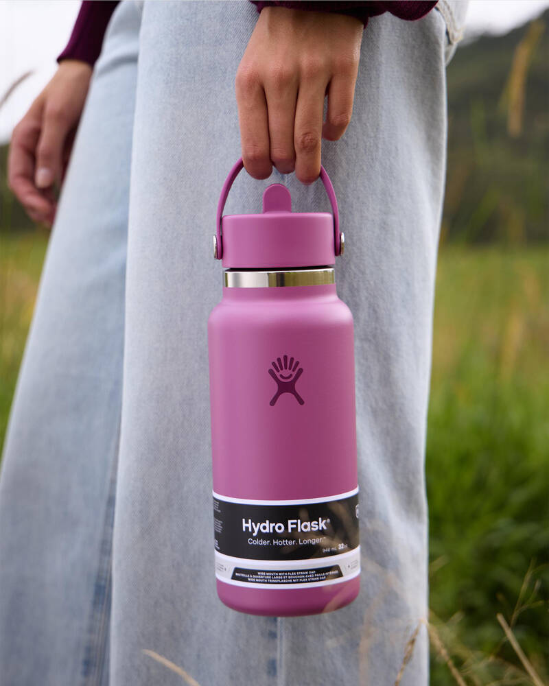 Hydro Flask 32oz Wide Mouth Flex Straw Cap Bottle for Unisex