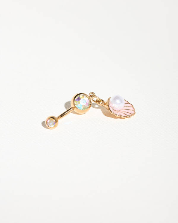 Karyn In LA Charlotte Shell Belly Ring Pack for Womens