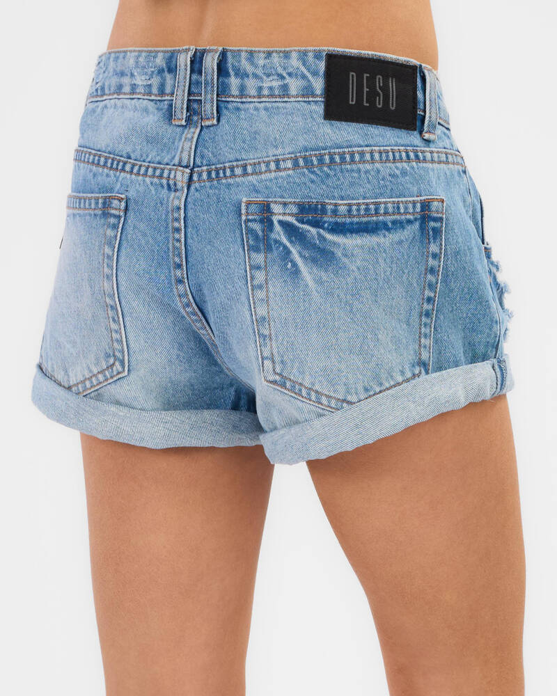 DESU Girls' Stevie Micro Denim Shorts for Womens