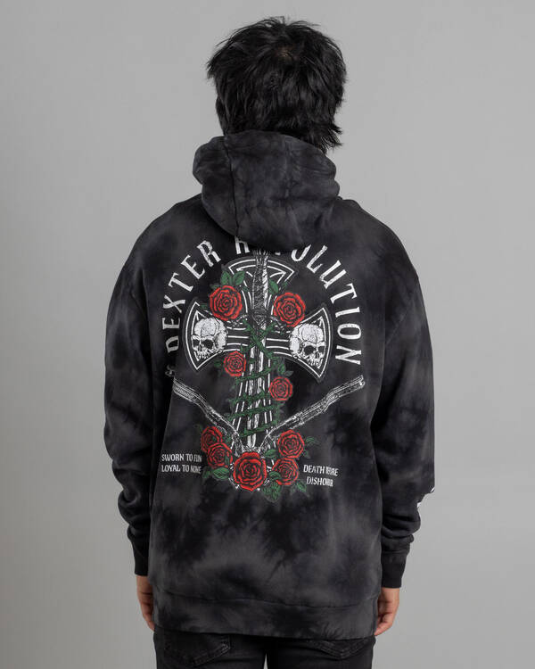 Dexter Wreathed Cross Hoodie for Mens