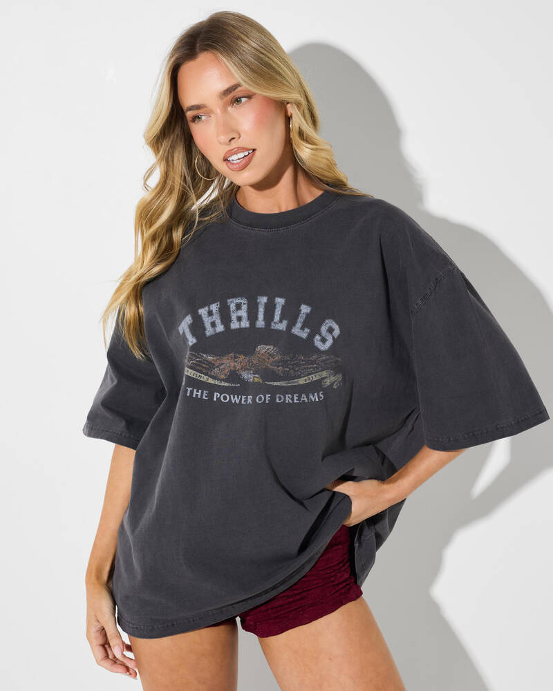 Thrills The Power Of Dreams Oversized T-Shirt for Womens