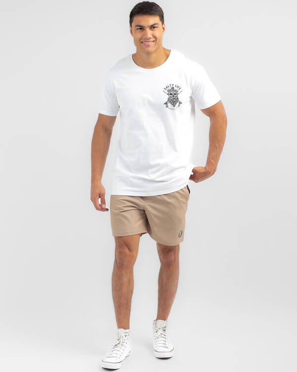 Salty Life Formal Elastic Waist Shorts for Mens