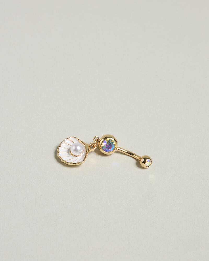Karyn In LA Charlotte Shell Belly Ring Pack for Womens