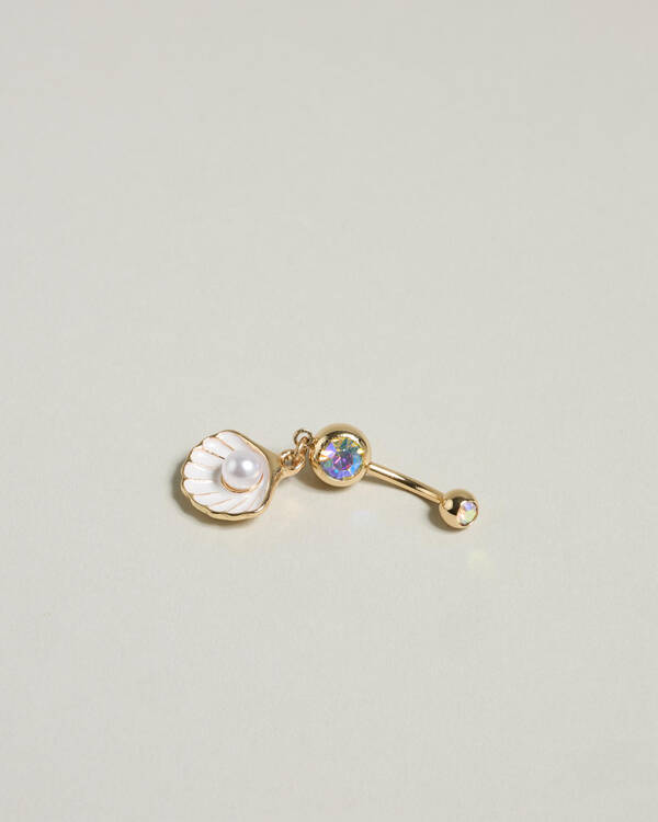 Karyn In LA Charlotte Shell Belly Ring Pack for Womens