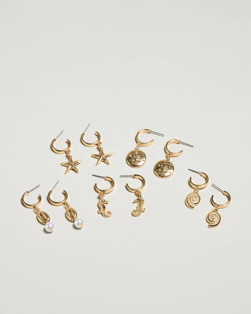 Karyn In LA Pollyanna Hoop Earring Pack for Womens