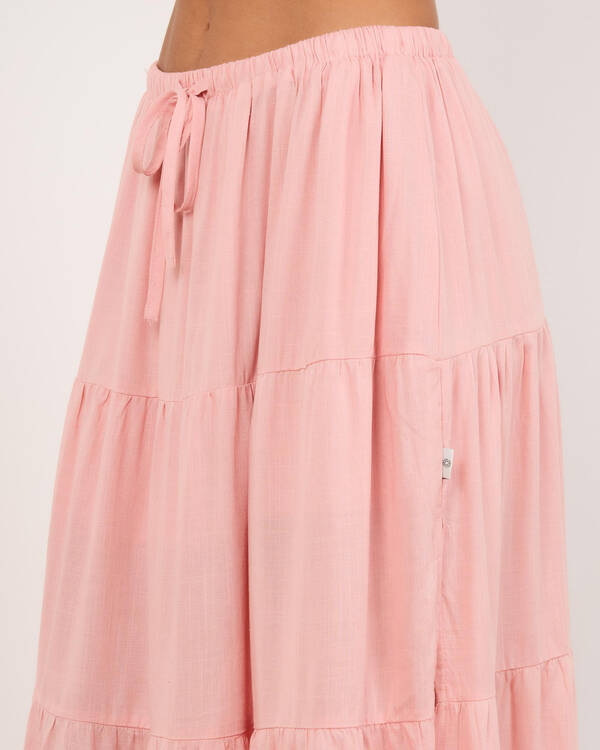 Rhythm Classic Tiered Maxi Skirt for Womens