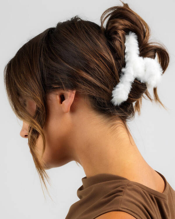 Karyn In LA Fuzzy Hair Claw Clip for Womens