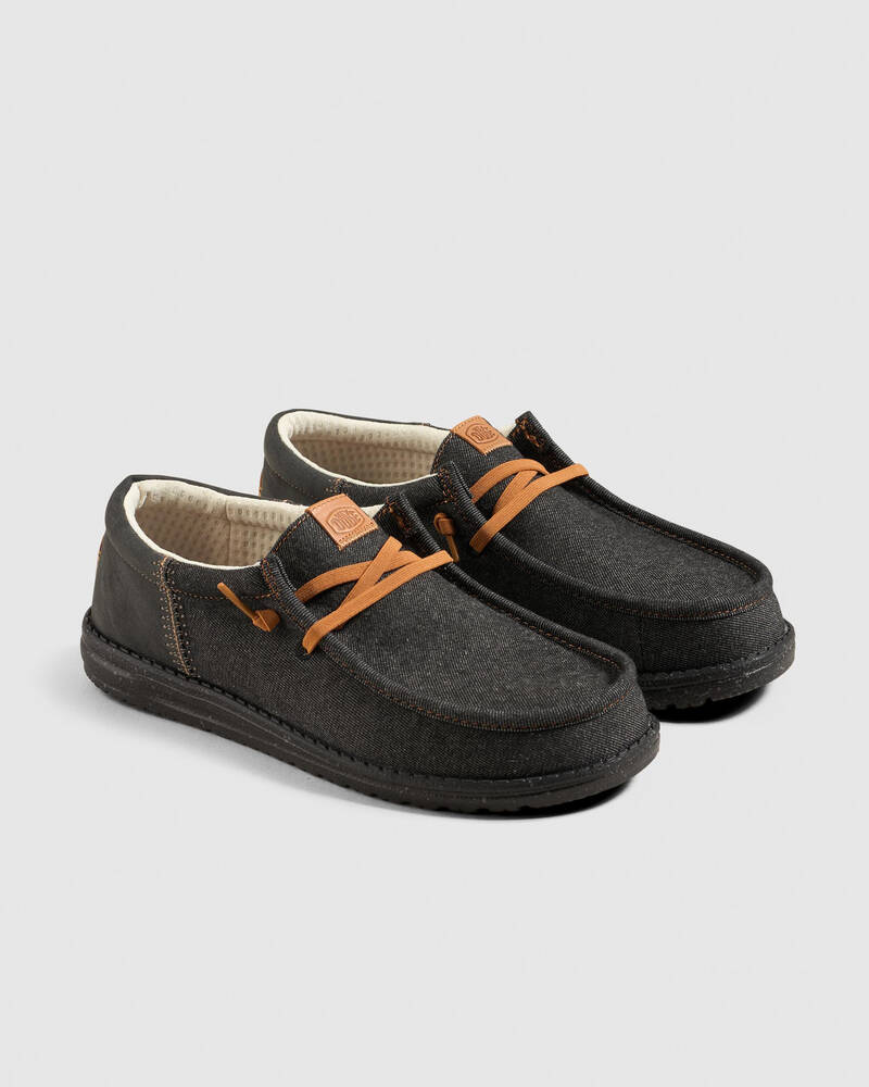 HEYDUDE Wally Funk Denim Shoes for Mens