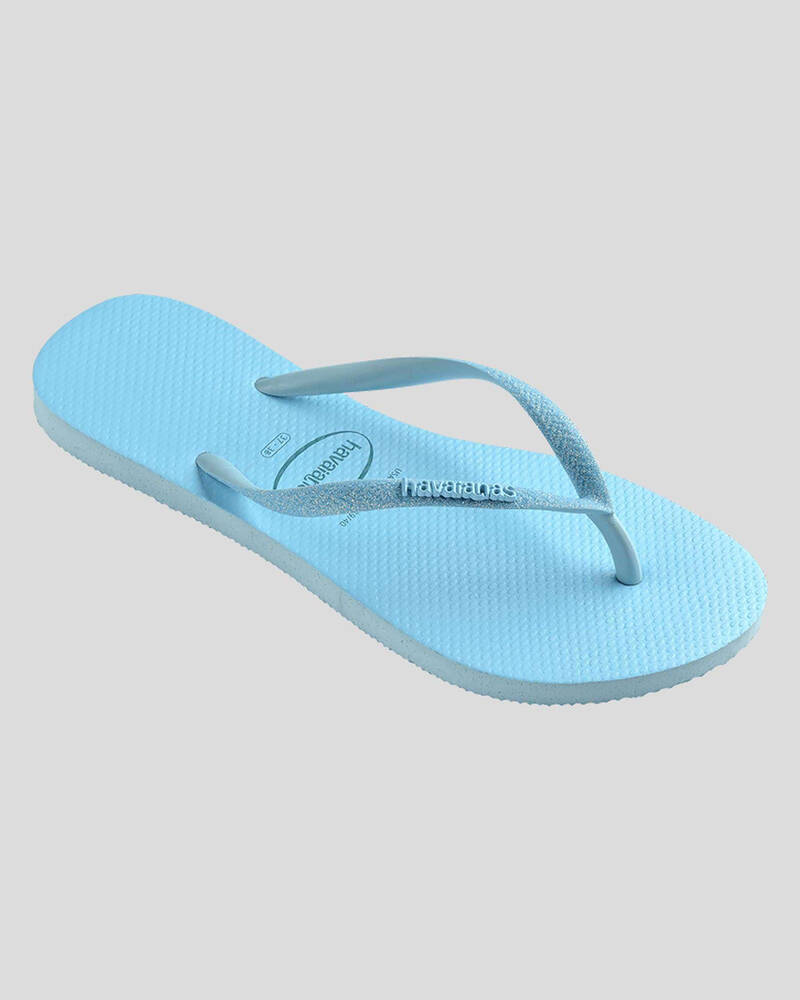 Havaianas Slim Glitter Iridescent Thongs for Womens