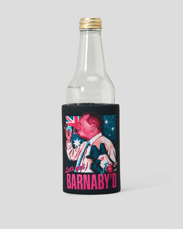 Frothies Let's Get Barnaby'd Stubby Cooler for Mens