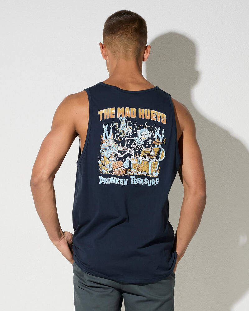 The Mad Hueys Drunken Treasure Singlet Tank for Mens