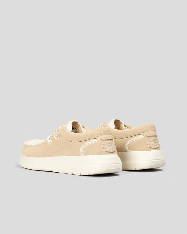 HEYDUDE Wendy COMF Suede Shoes for Womens