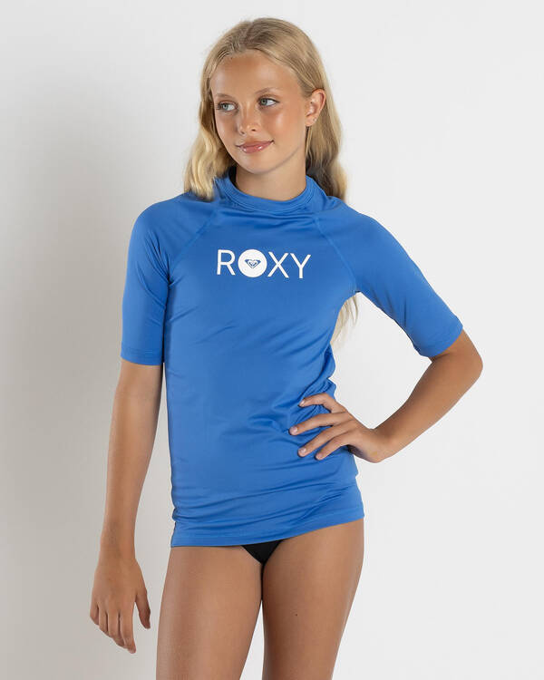Roxy Girls' Essential Short Sleeve Rash Vest for Womens
