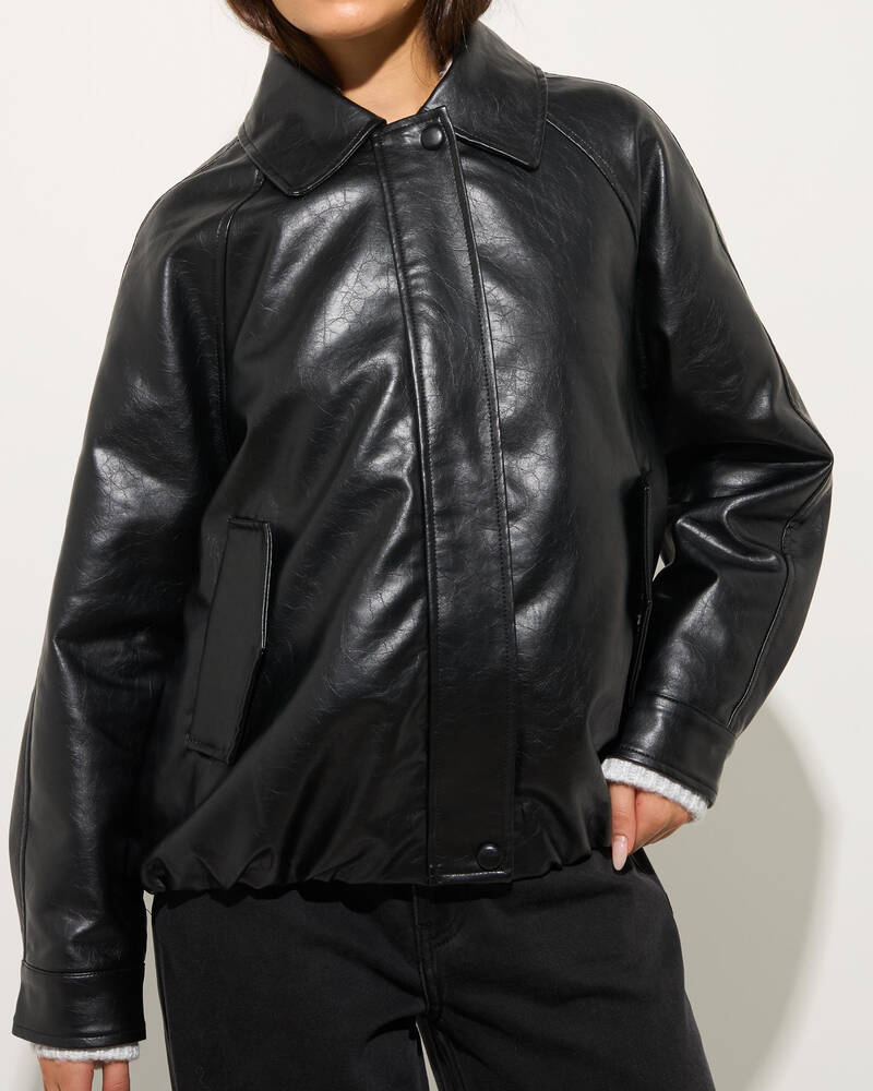 Ava And Ever Aero Faux Leather Jacket for Womens
