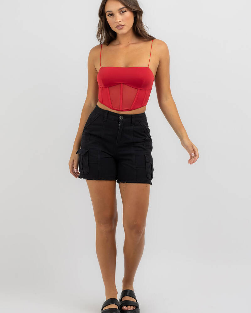 Ava And Ever Go Bestie Corset Top for Womens