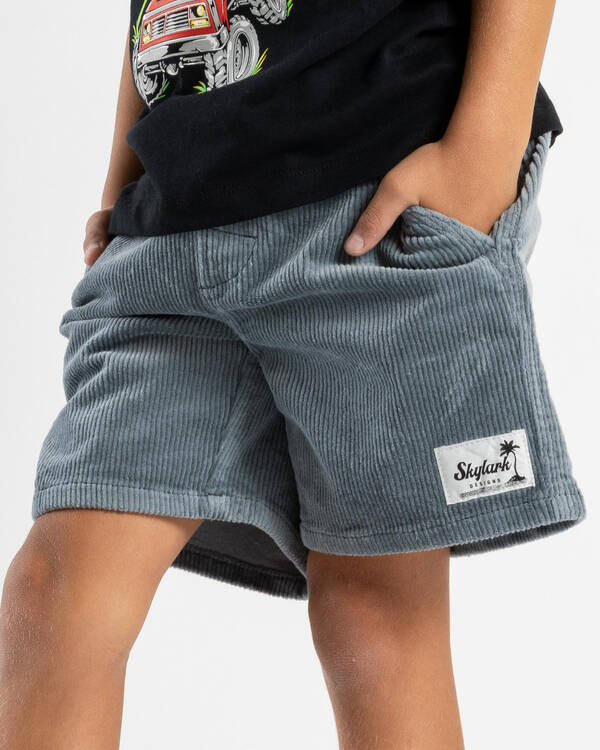 Skylark Toddlers' Cord Elastic Waist Shorts for Mens