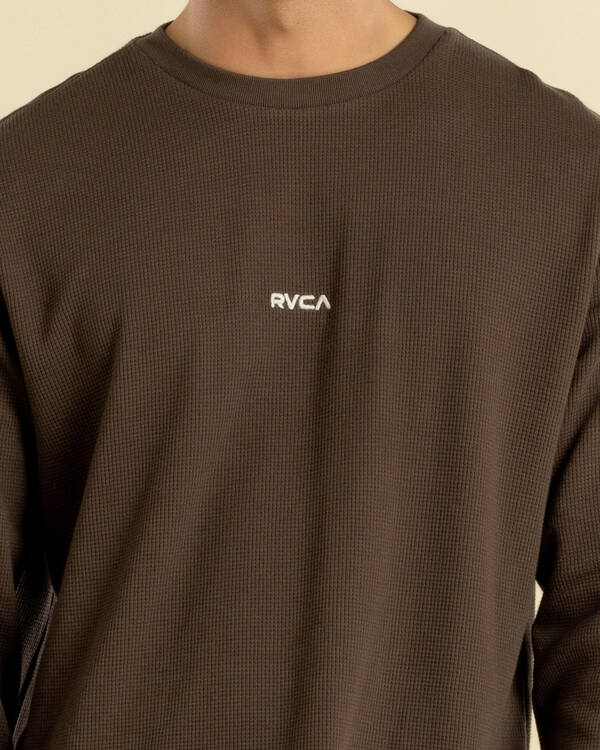 RVCA Union Waffle Long Sleeve Shirt for Mens