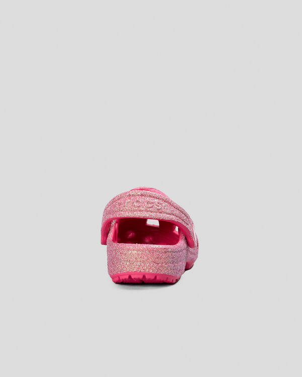 Crocs Toddlers' Classic Glitter Clogs for Unisex