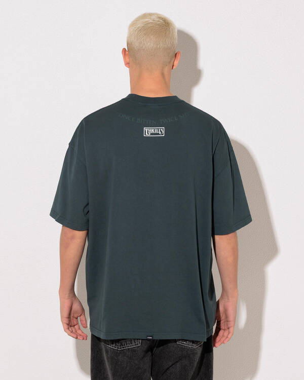 Thrills Double Time Oversize Box Tee for Mens