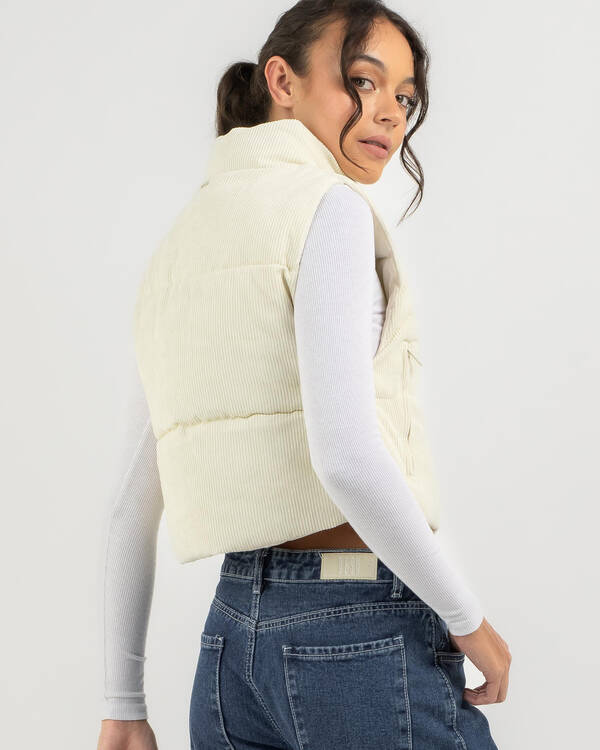 Ava And Ever Icy Cord Puffer Vest for Womens