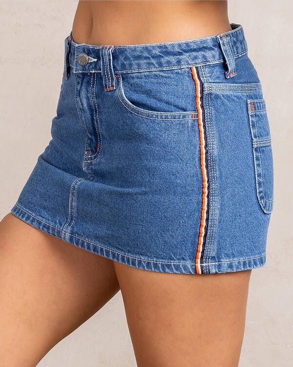 Rusty Flip Mommy Mini Denim Skirt for Womens