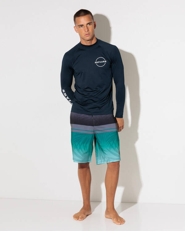 Skylark Submerge Long Sleeve Rash Vest for Mens
