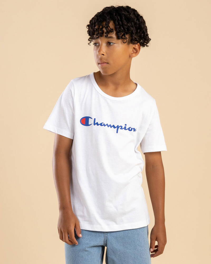 Champion Boys' Script T-Shirt for Mens