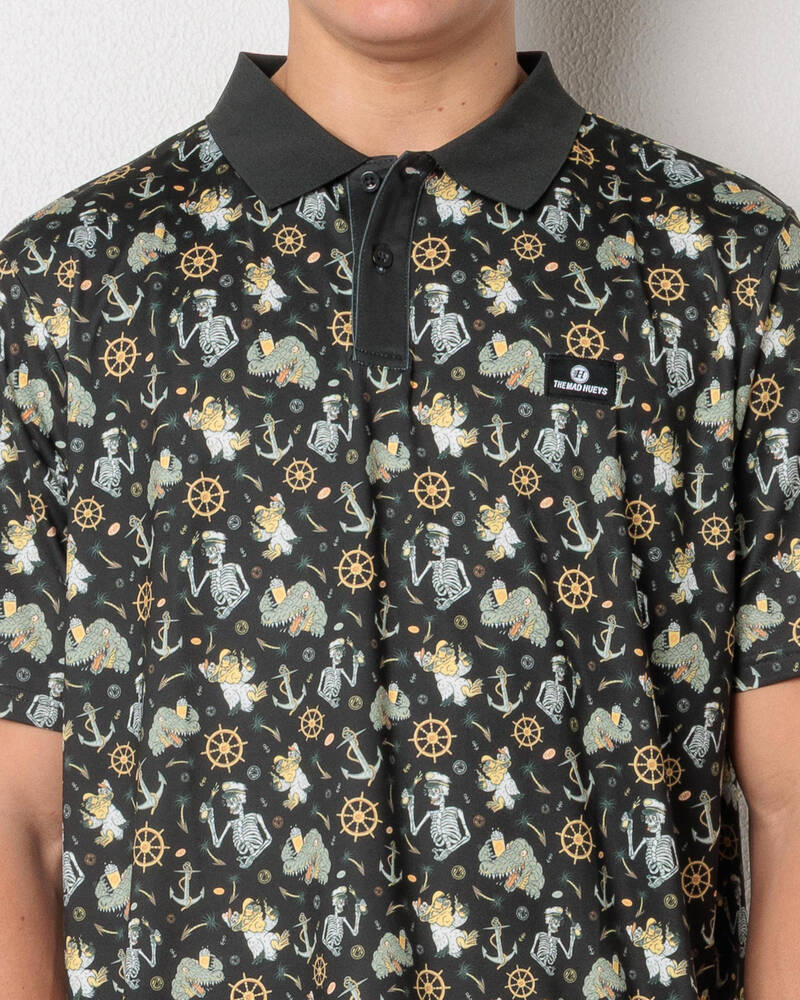 The Mad Hueys Croc Captain Party Polo Shirt for Mens