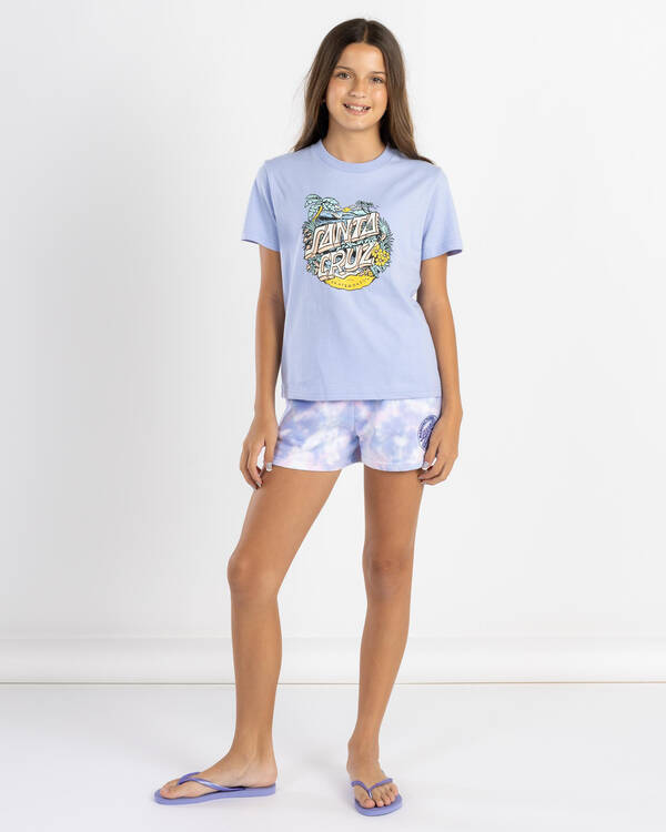 Santa Cruz Girl's Aloha Dot Front T-shirt for Womens