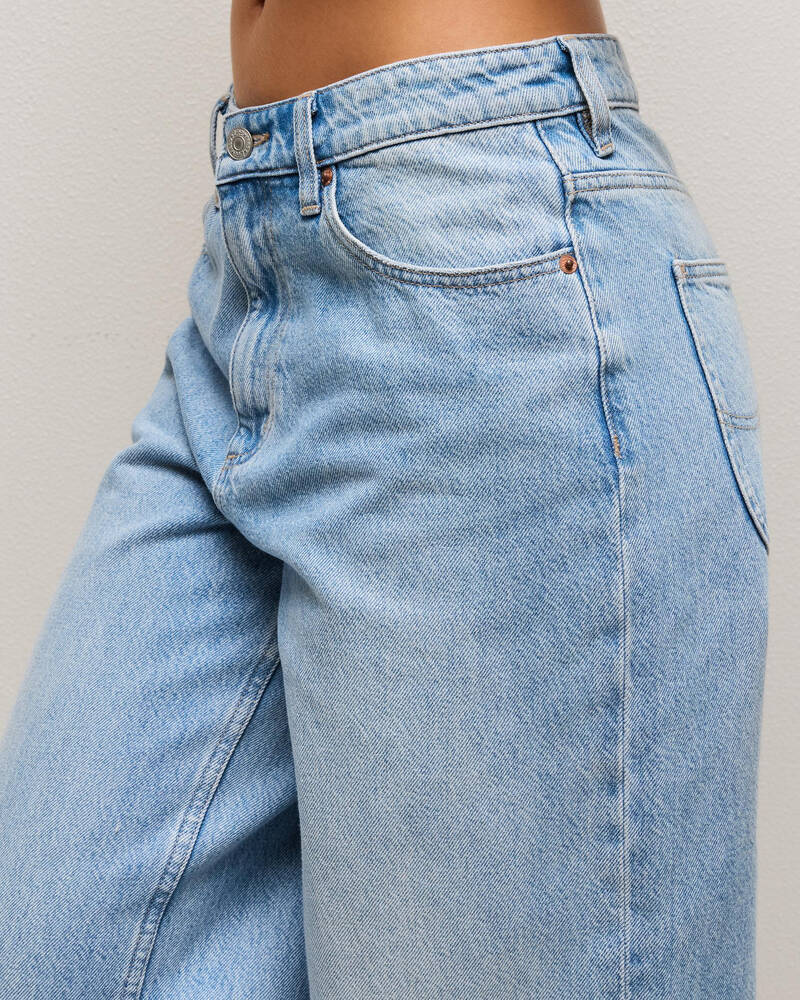 Lee Mid Baggy Taper Jeans for Womens