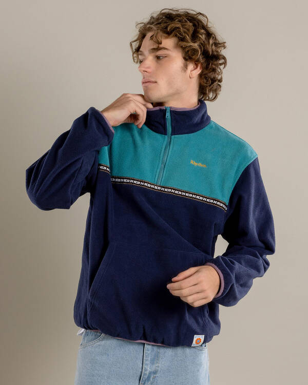 Rhythm Alder Half Zip Pull Over for Mens