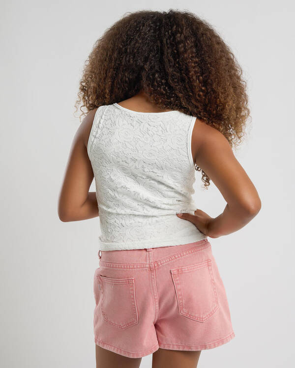 Ava And Ever Girls' Basic Lace Scoop Neck Tank Top for Womens