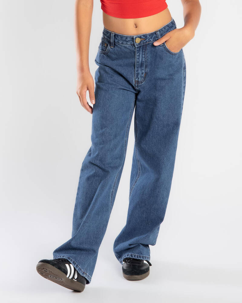 DESU Girls' Icon Straight Leg Jeans for Womens