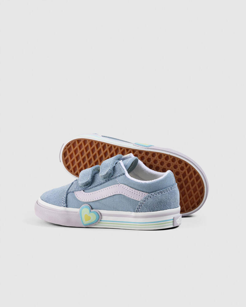 Vans Toddlers' Old Skool V Heart Shoes for Womens