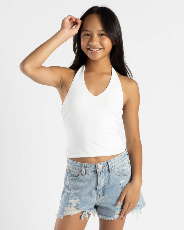 Ava And Ever Girls' Basic Halter Top for Womens